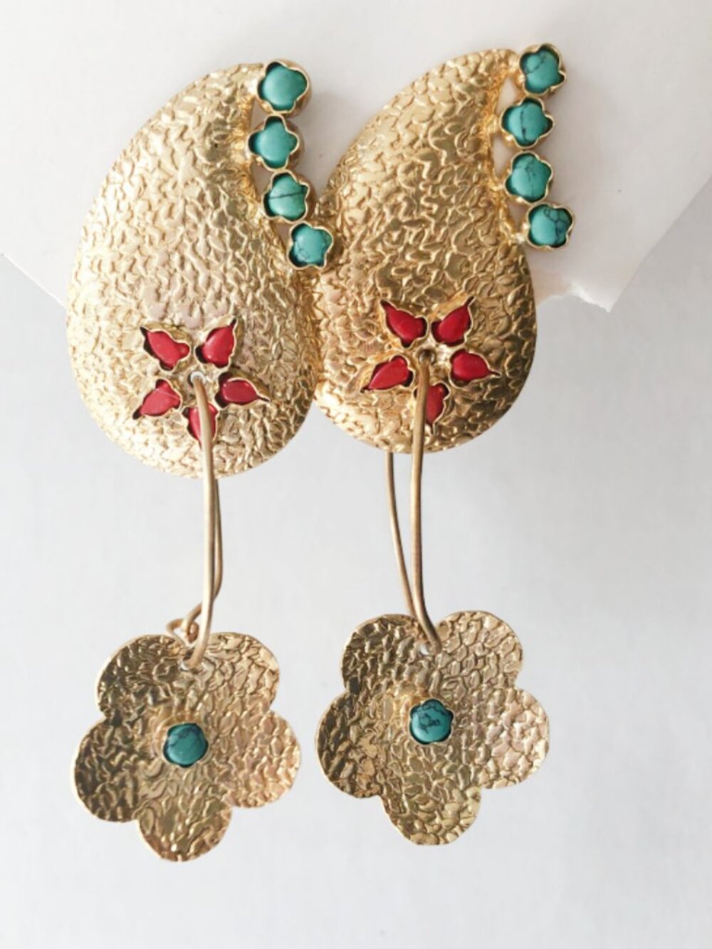 18kt Gold Hindi Boteh Earrings